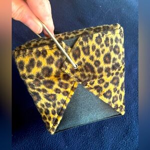 Leopard print Chinese rice box purse